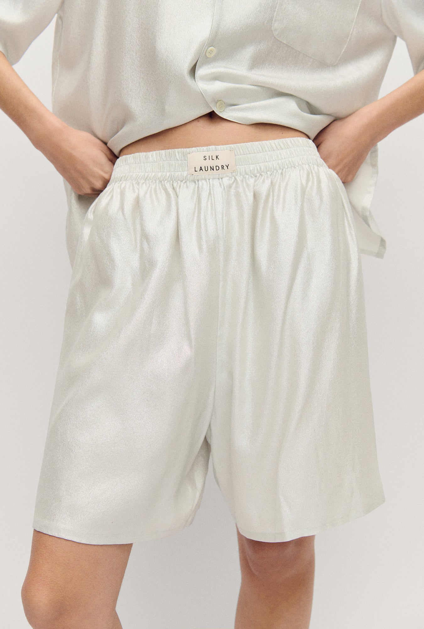 Boxers Short Silver Foil