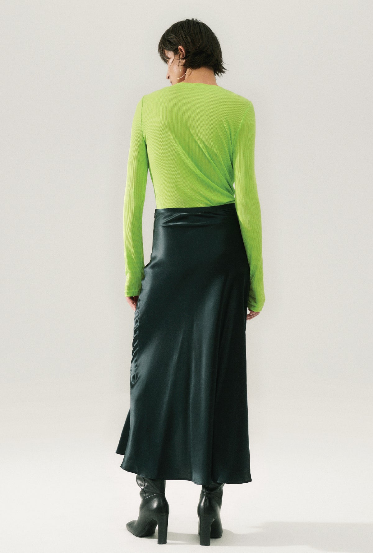 Ribbed Kia Cardigan Fern
