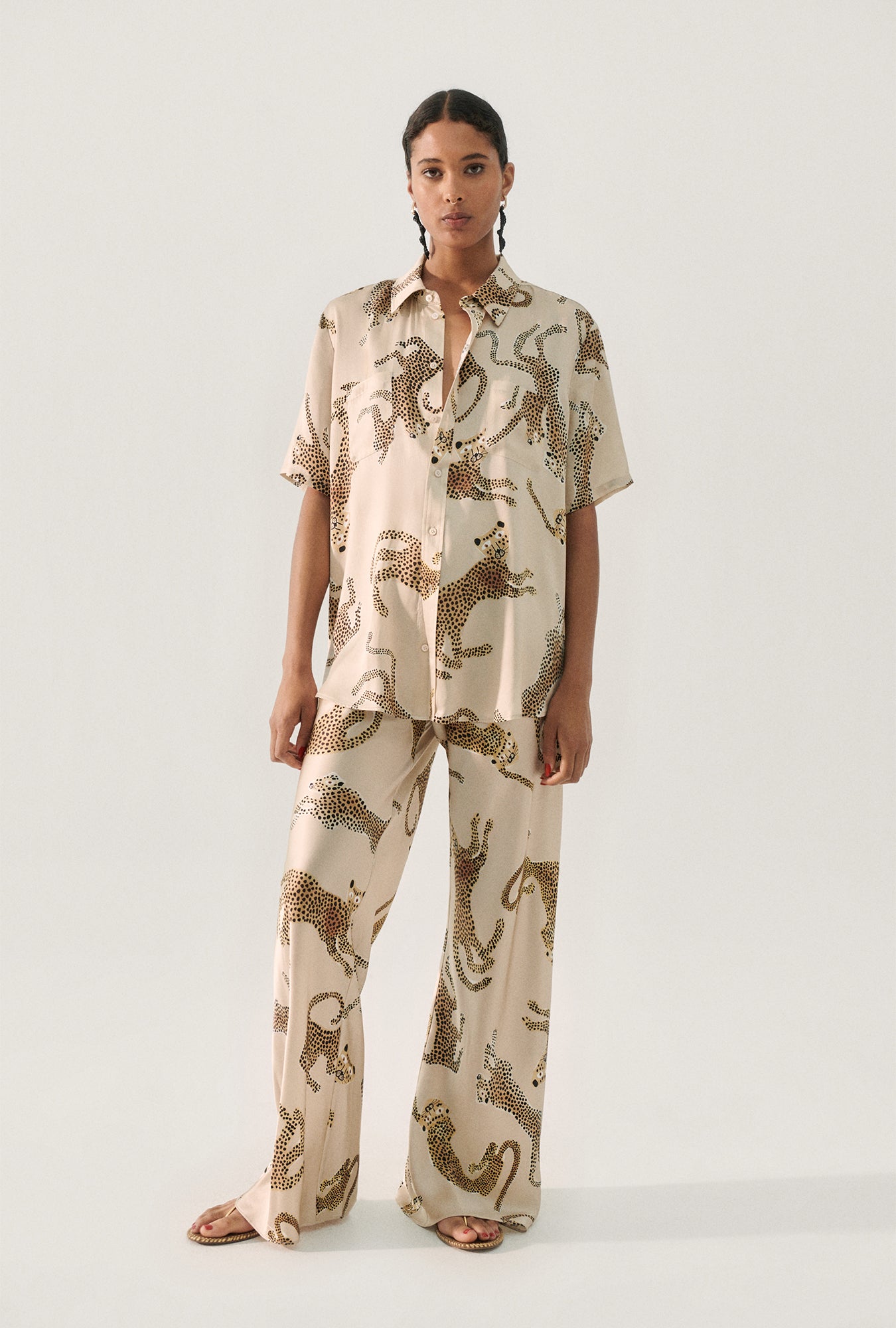 Bias Cut Pants Jaguars Hazelnut