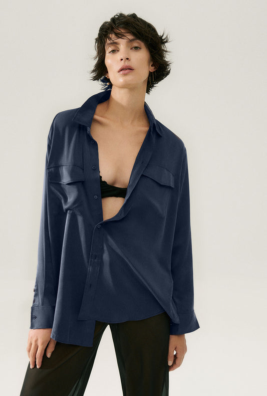 Boyfriend Shirt Midnight