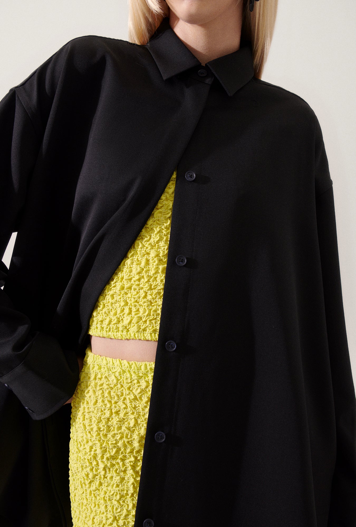 Wool Overshirt Black