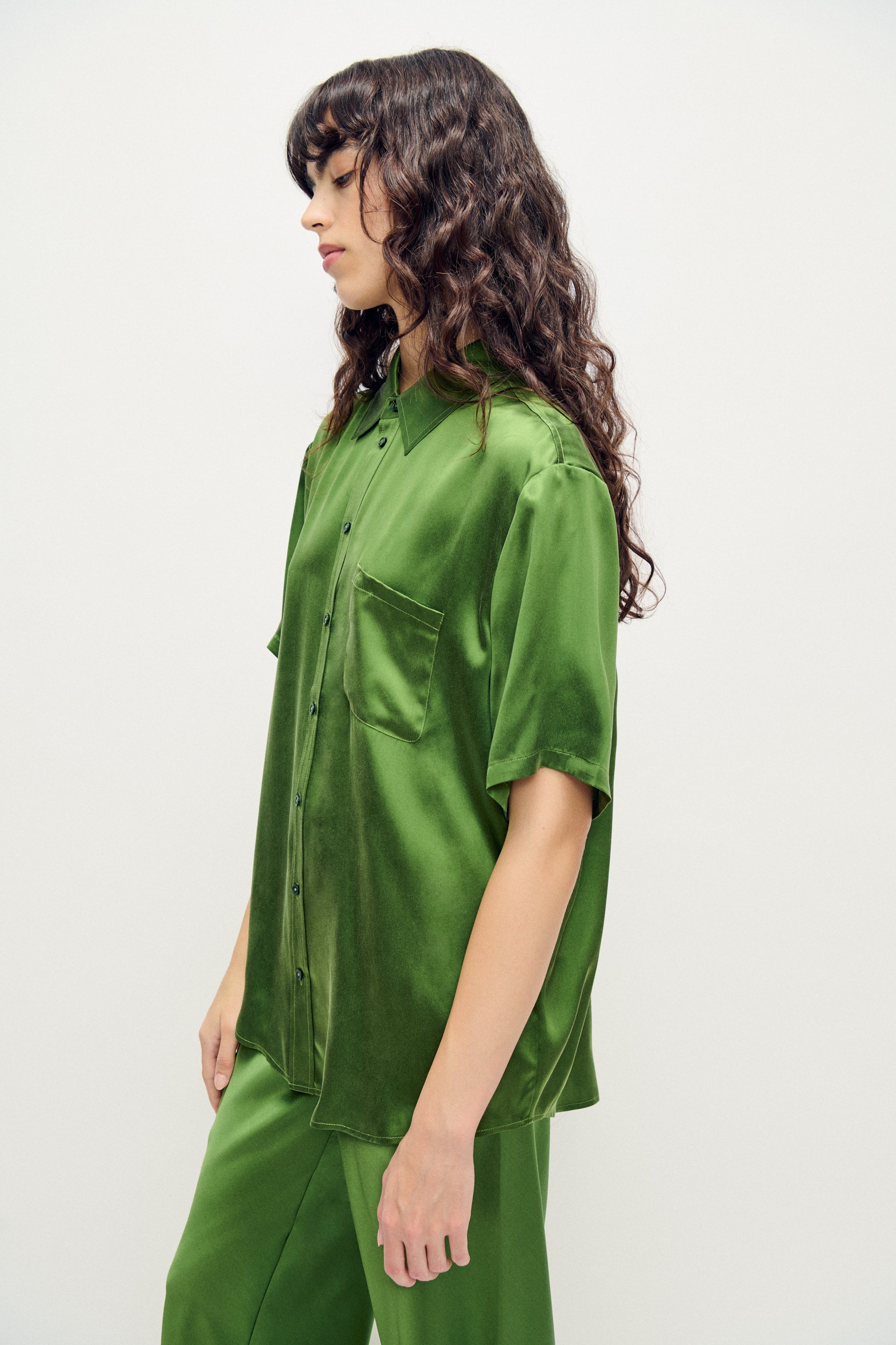 SHORT SLEEVE BOYFRIEND SHIRT FIELDS