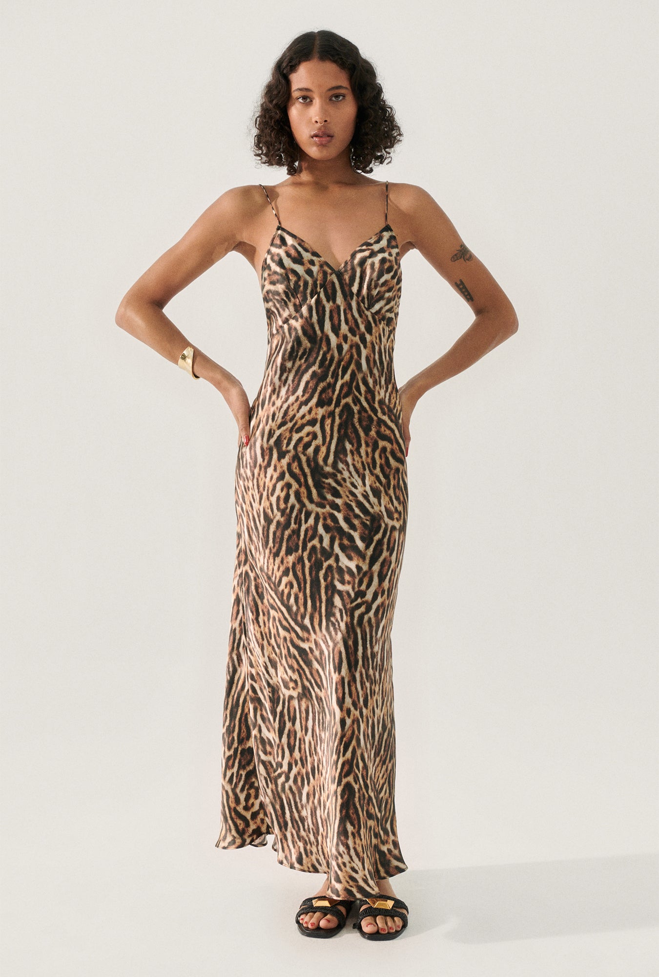 Deco Rouleau Dress Leopard