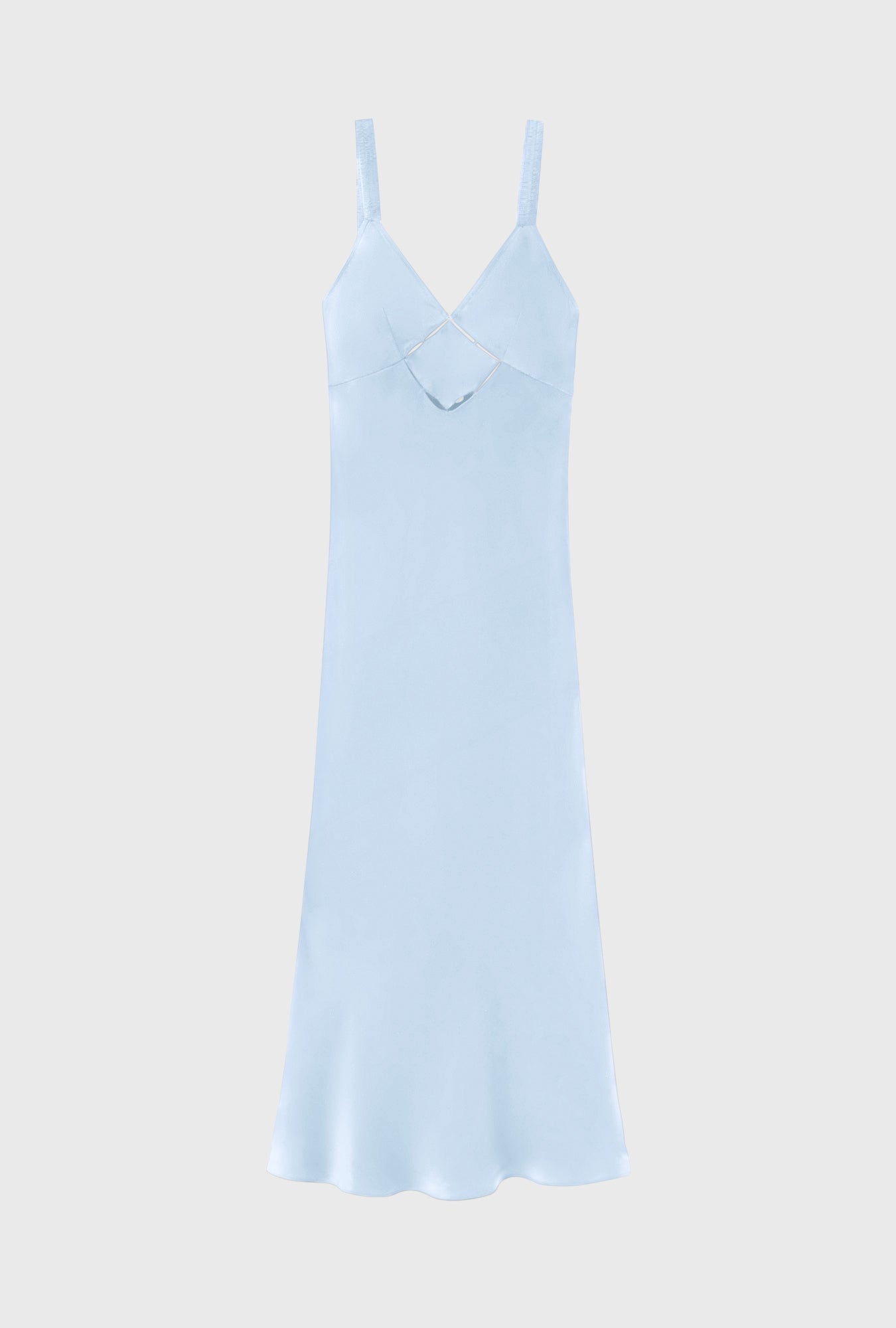 Diamond Deco Ruched Dress Cornflower