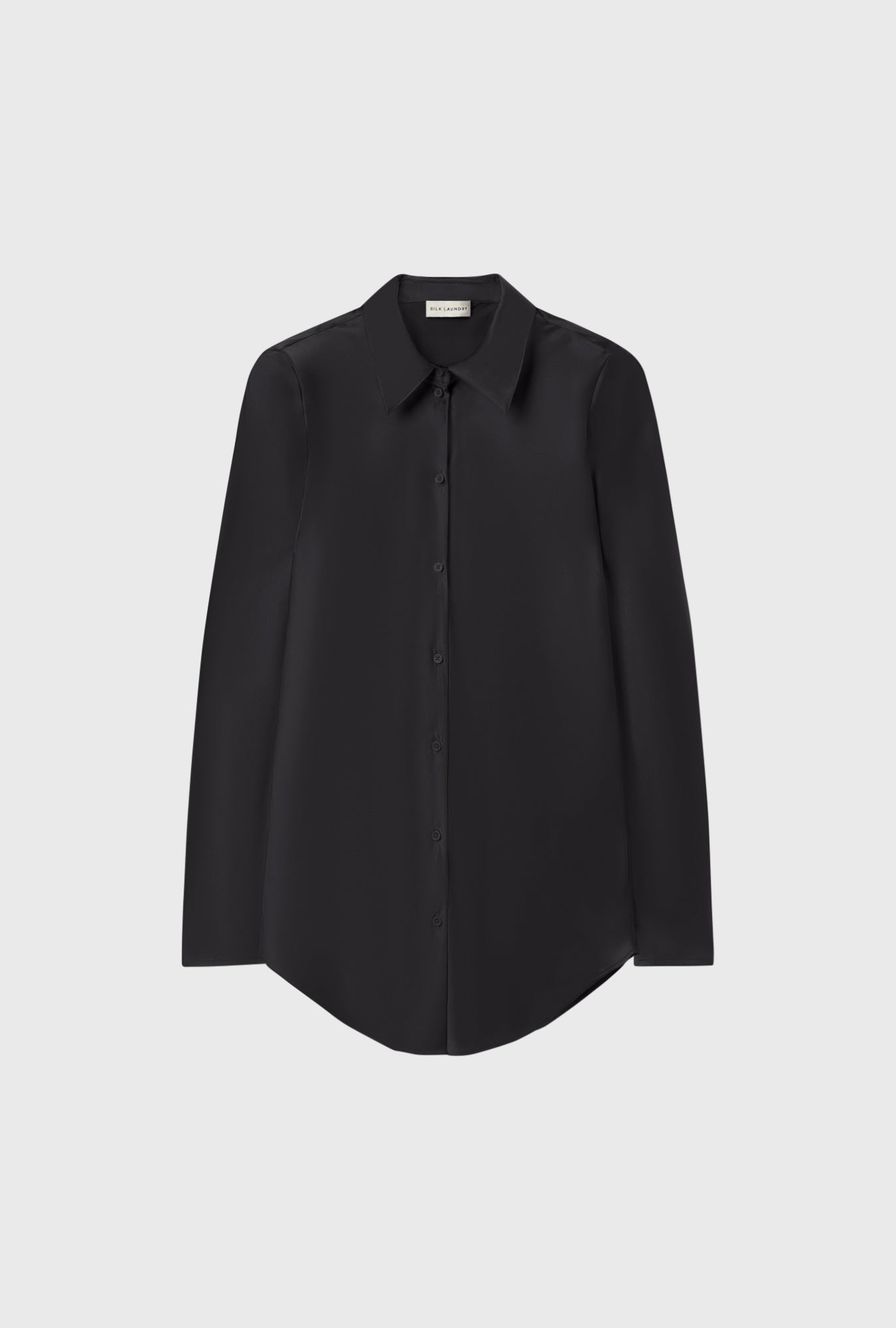 Bias Cut Shirt Black