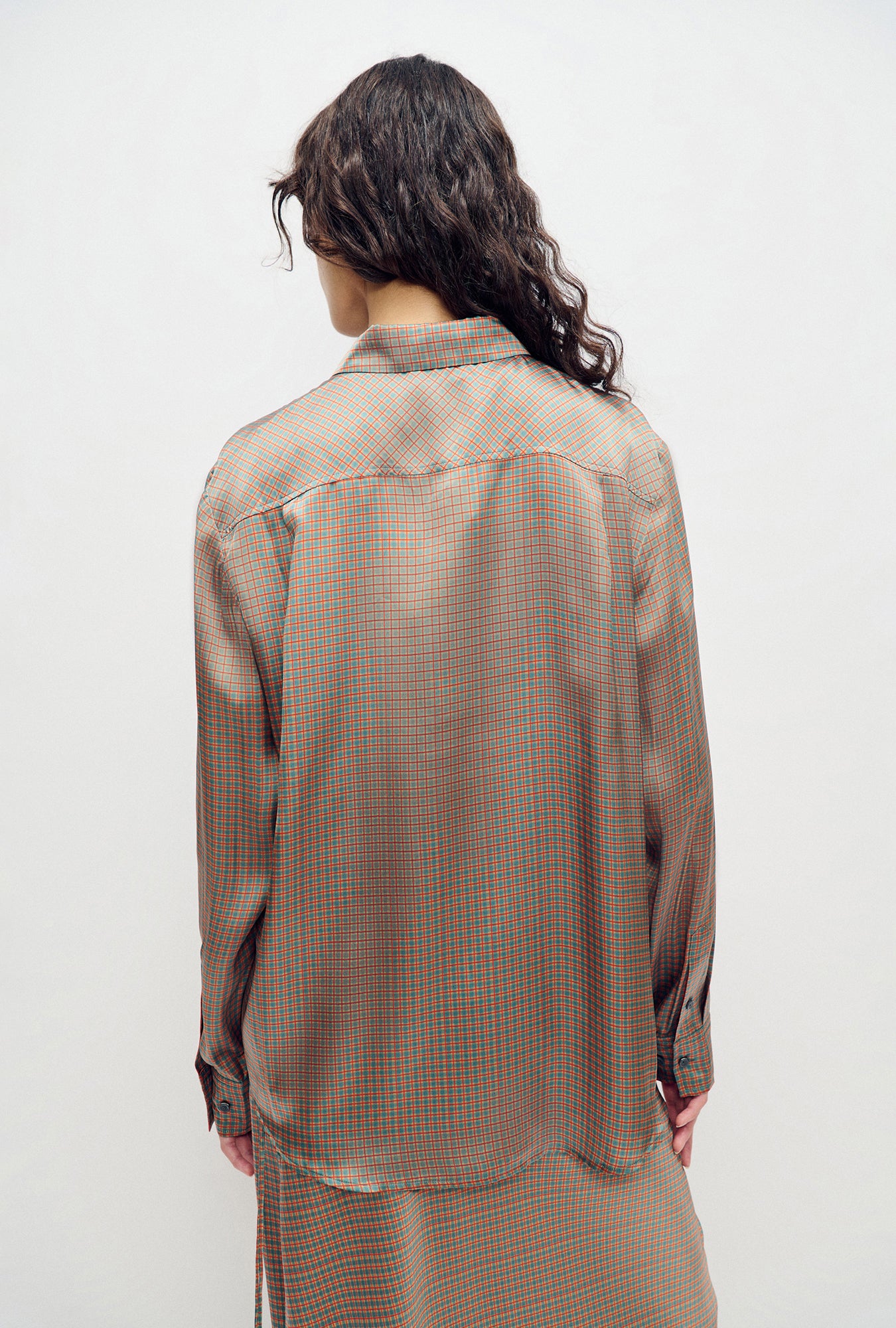 Boyfriend Shirt Micro Plaid