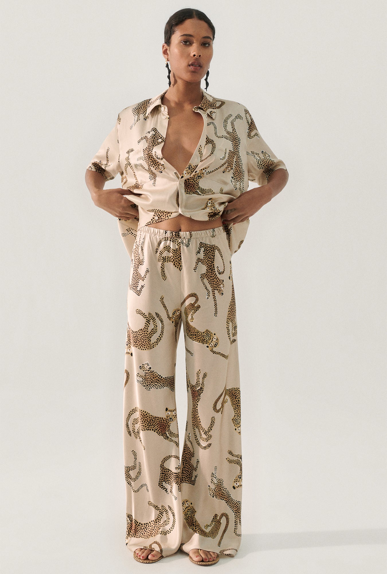 Bias Cut Pants Jaguars Hazelnut