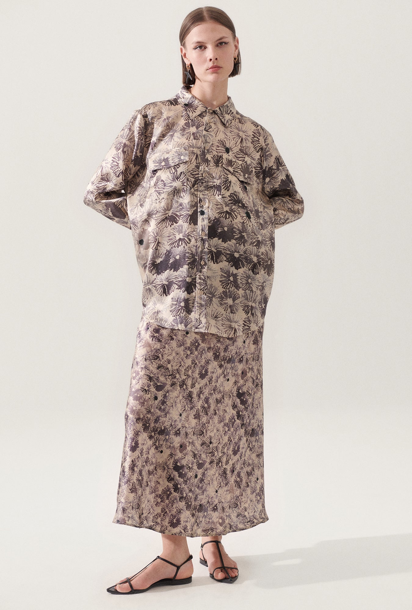 Boyfriend Shirt Aster Floral