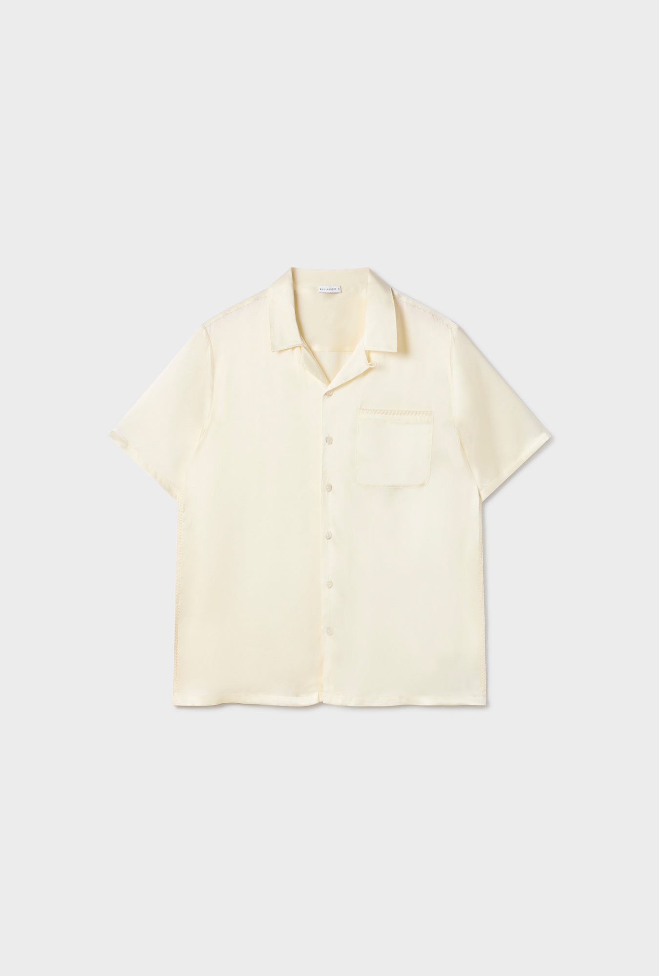 Camp Shirt Blanket Stitch Off-White