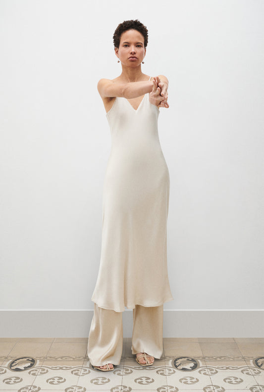 90S Slip Dress Hazelnut