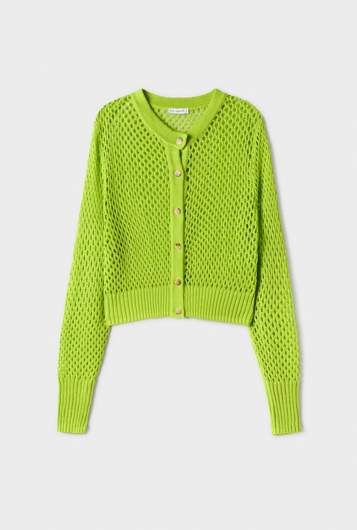 Crochet Cropped Cardigan Fern