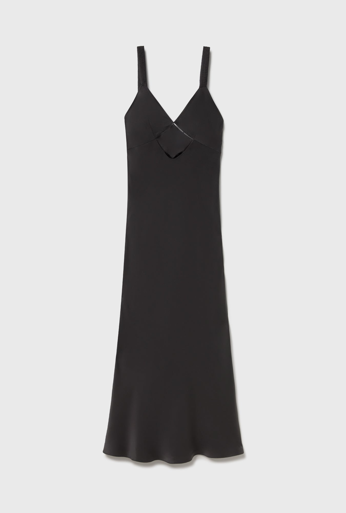 Diamond Deco Ruched Dress Black