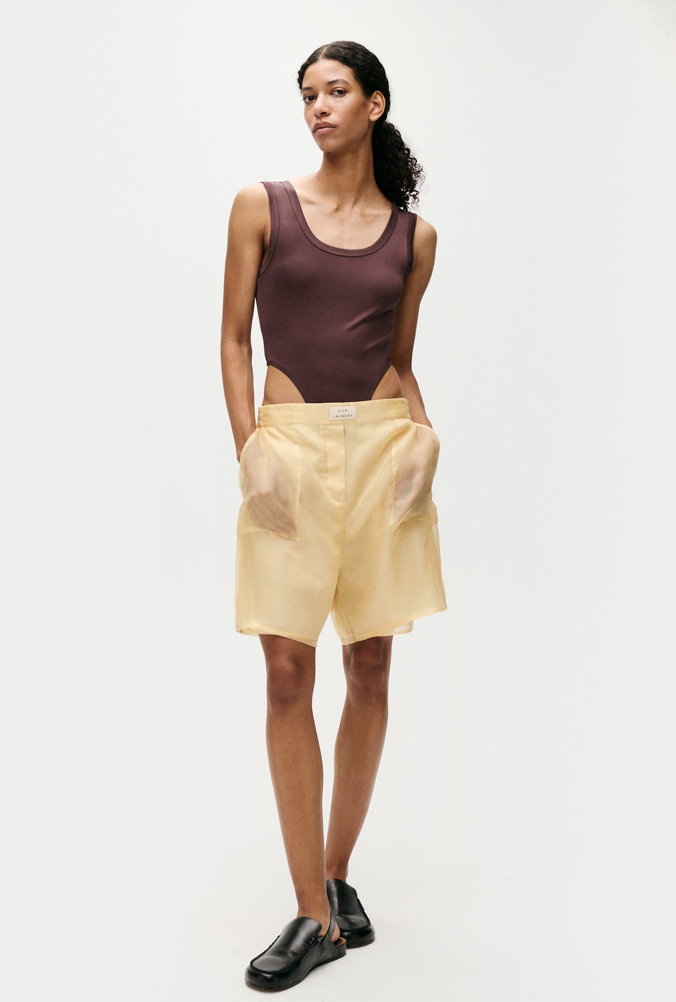 Jersey Modal Cutaway Bodysuit Cacao