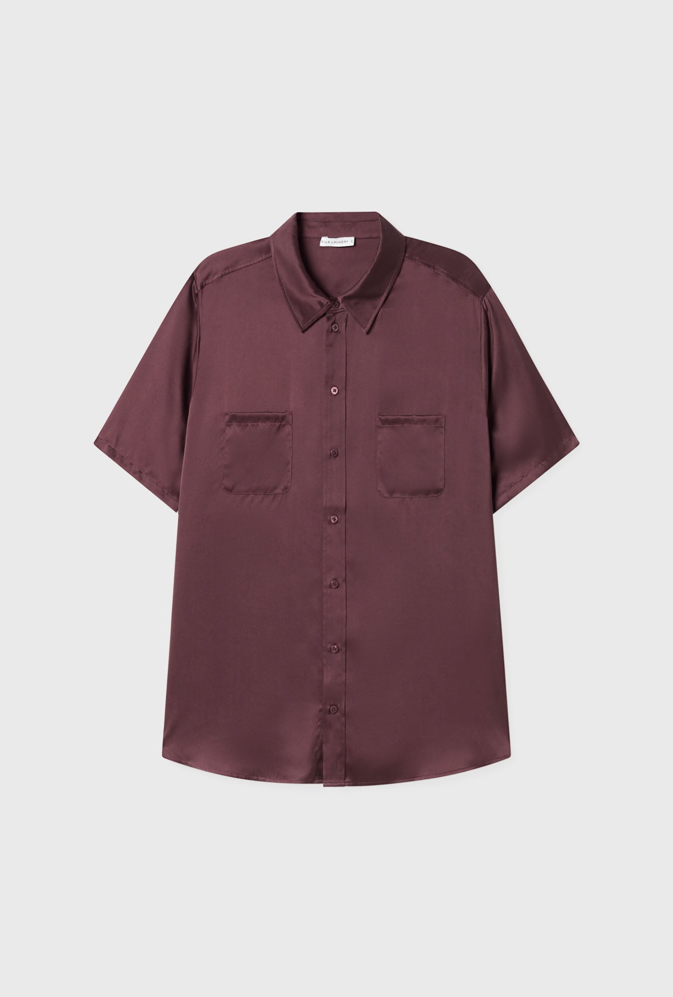 Short Sleeve Boyfriend Shirt Cacao