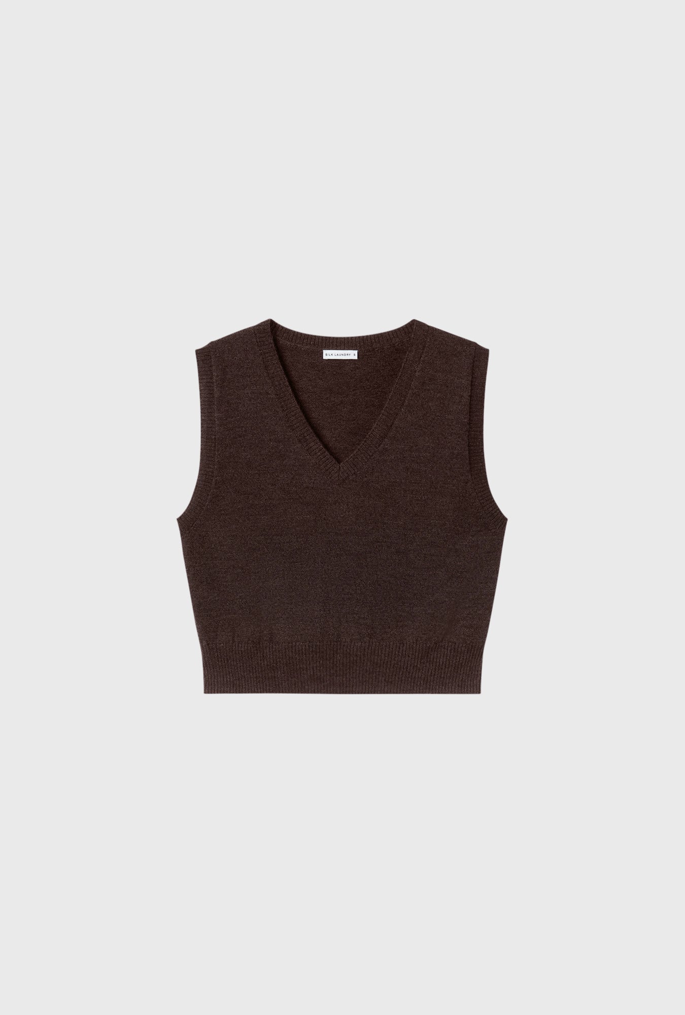Wool V-Neck Sweater Vest Root