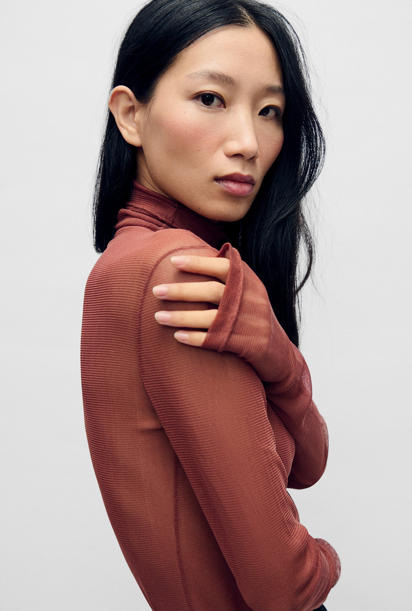 Mesh Turtleneck Canyon