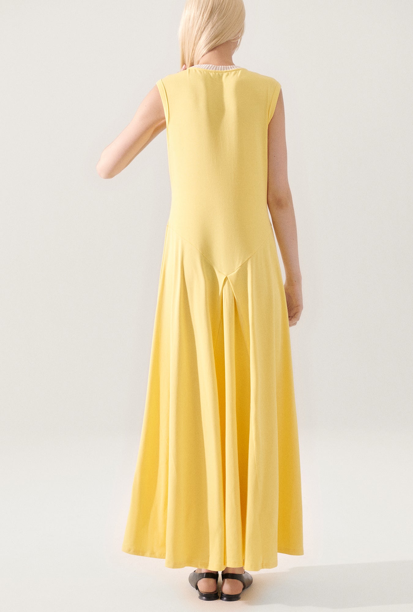 Crochet Trim Dress Titanate