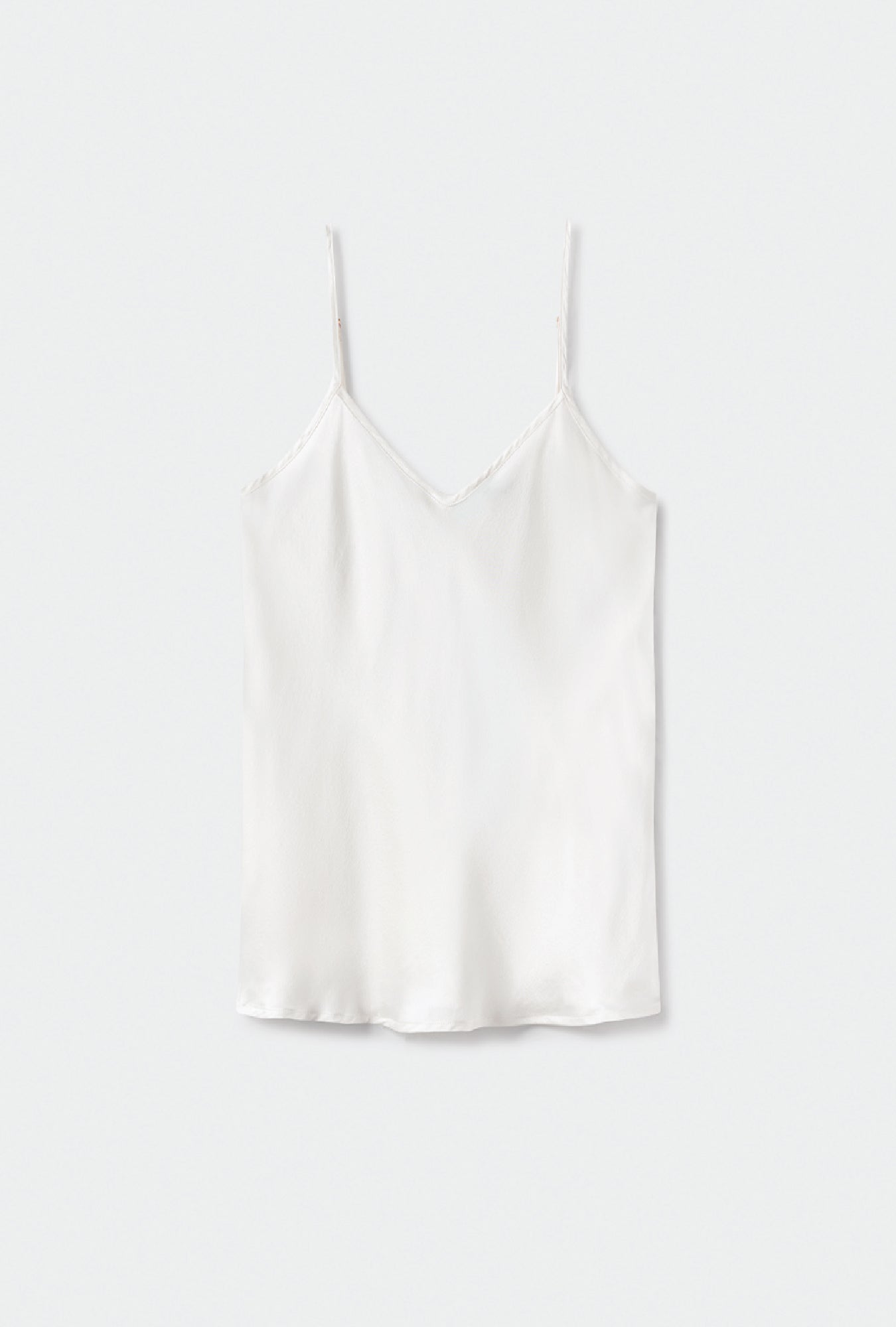 Bias Cut Cami White