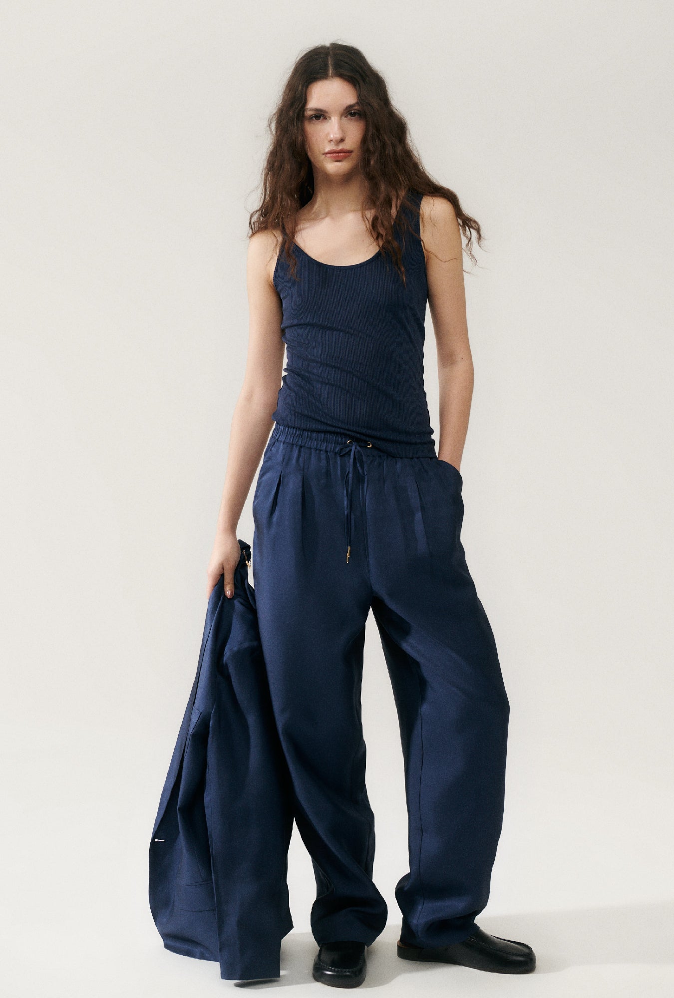 RIBBED TANK MIDNIGHT