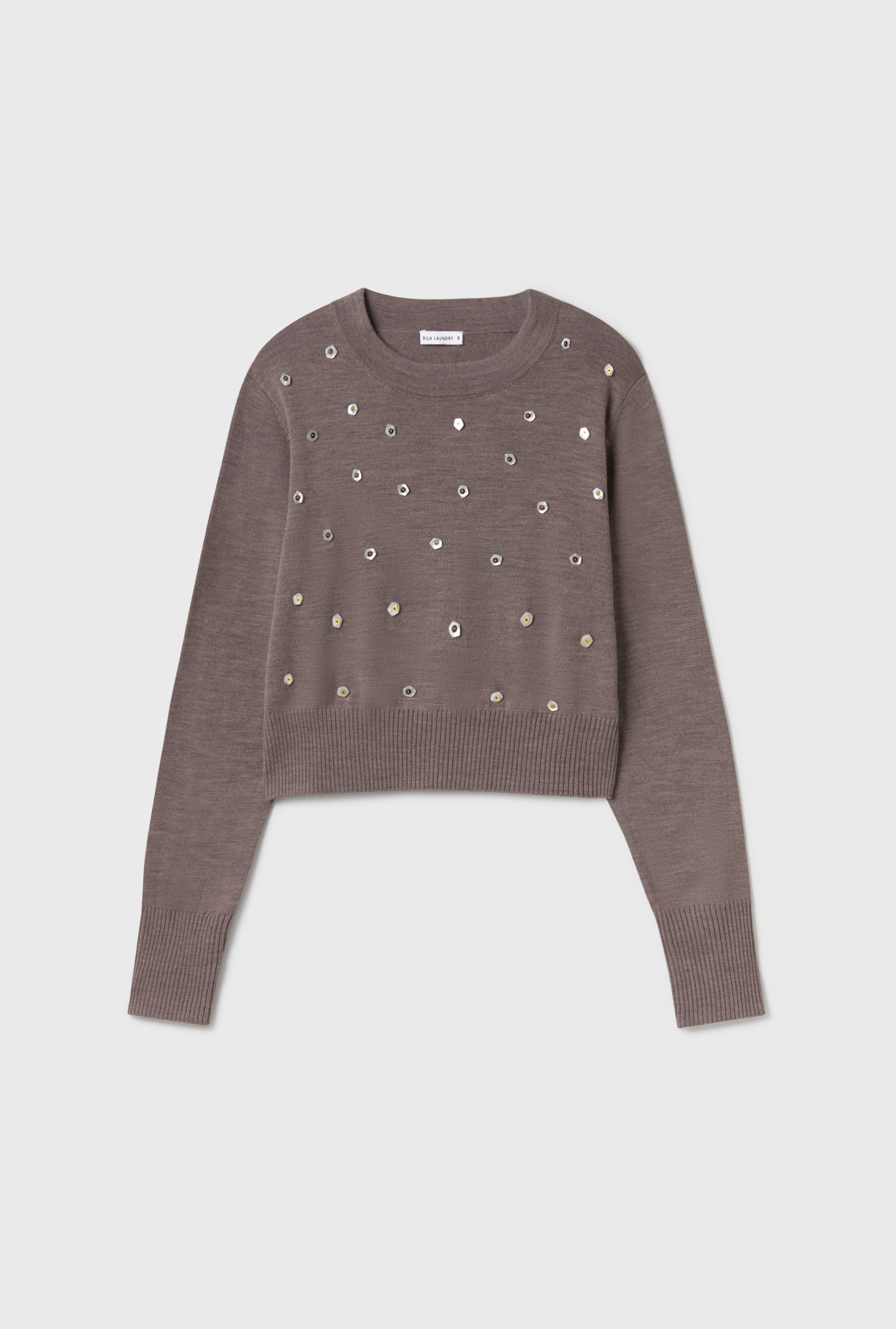 Cropped Crewneck Pearl