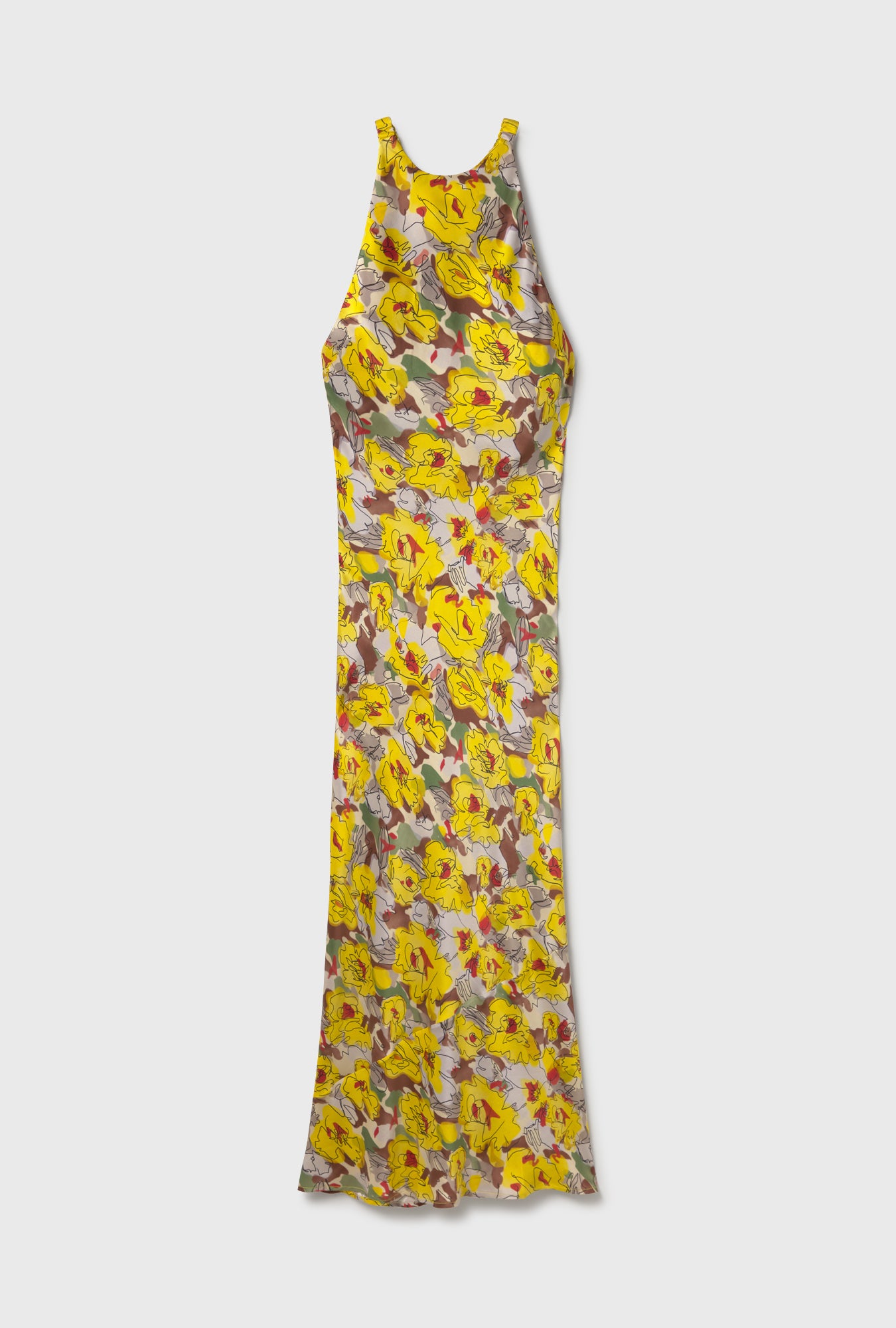 High Low Dress Sunflower Floral