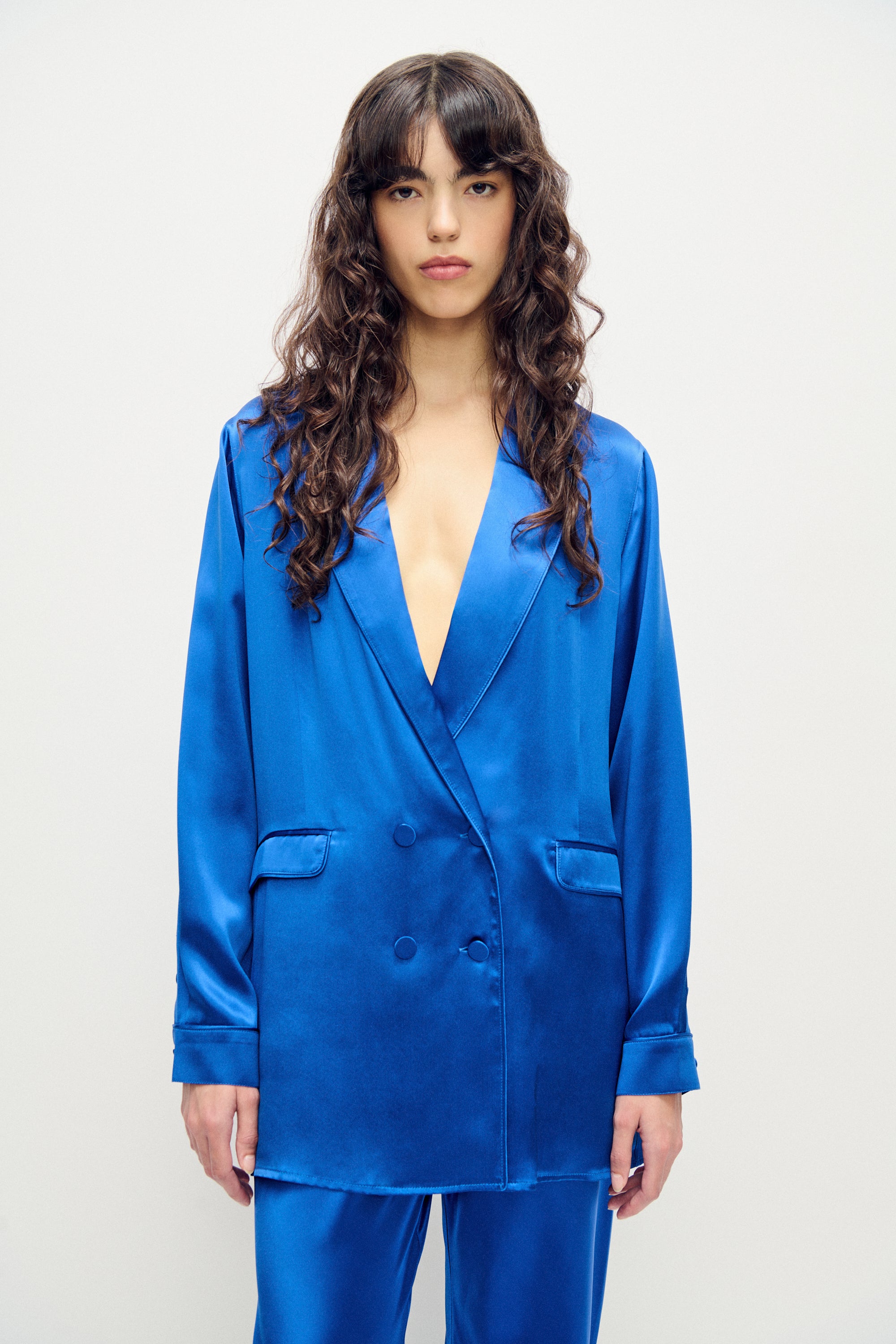 RELAXED BLAZER WEDGWOOD