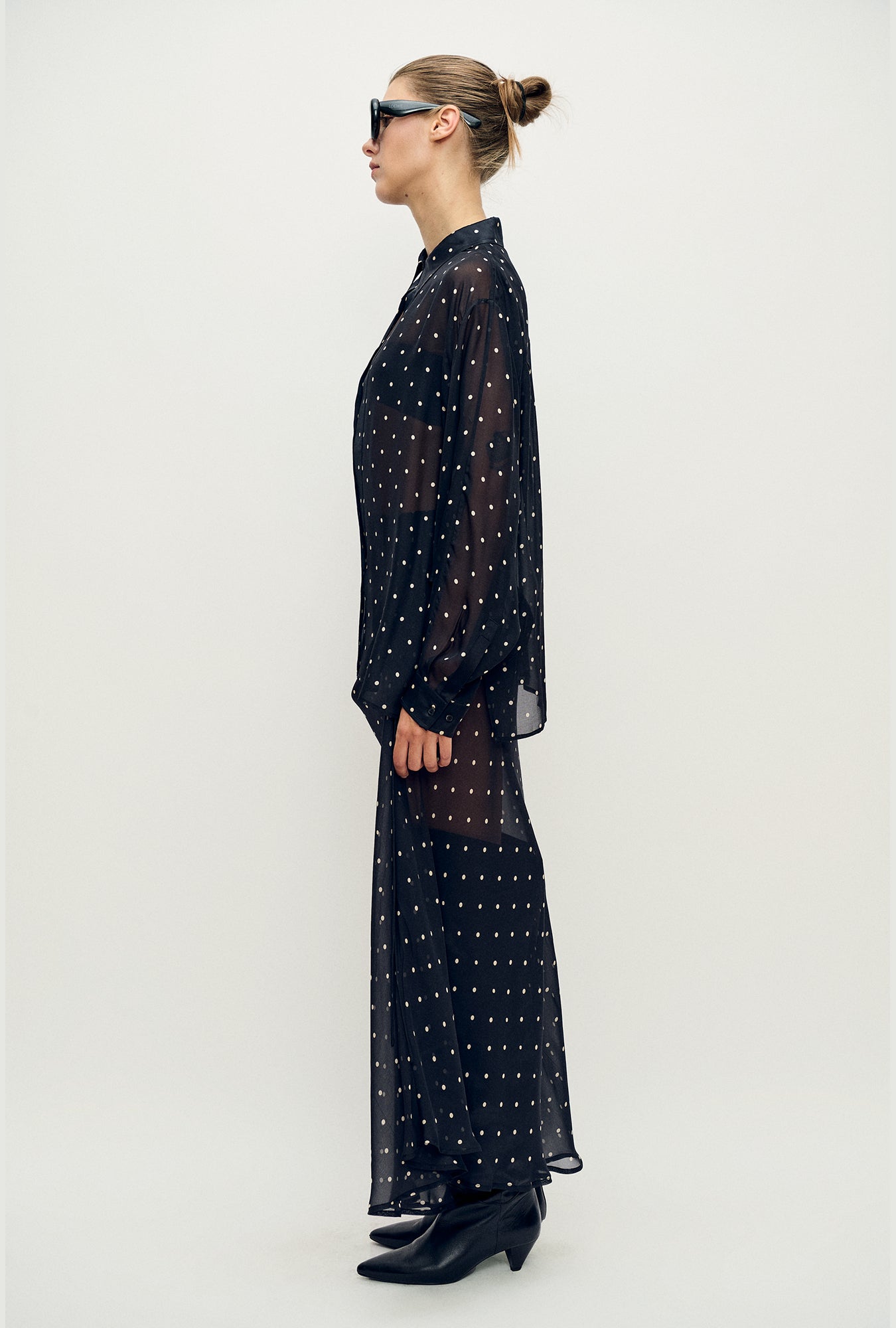 Crossover Shirt Small Polka Dot
