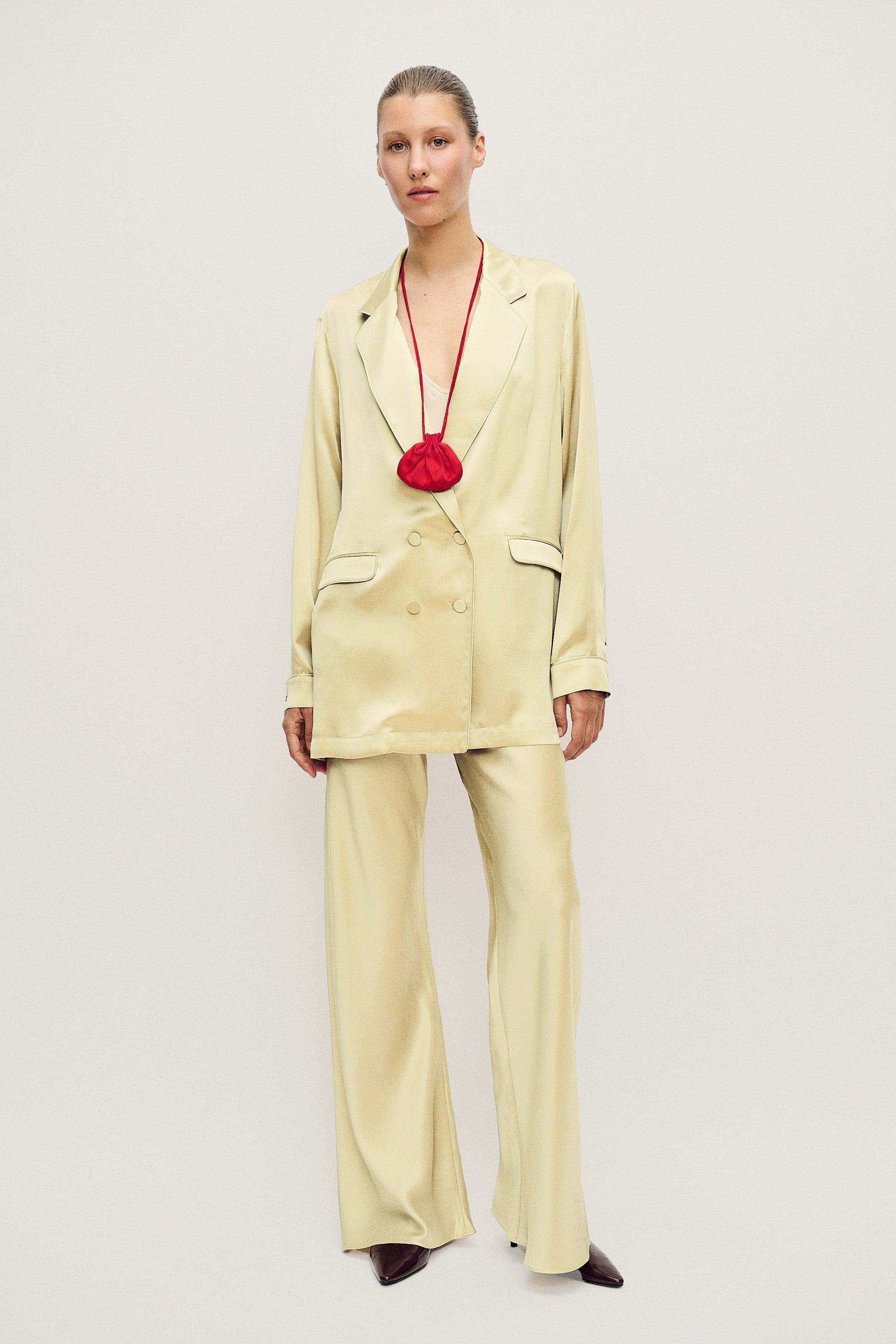 Relaxed Blazer Vanilla Flower