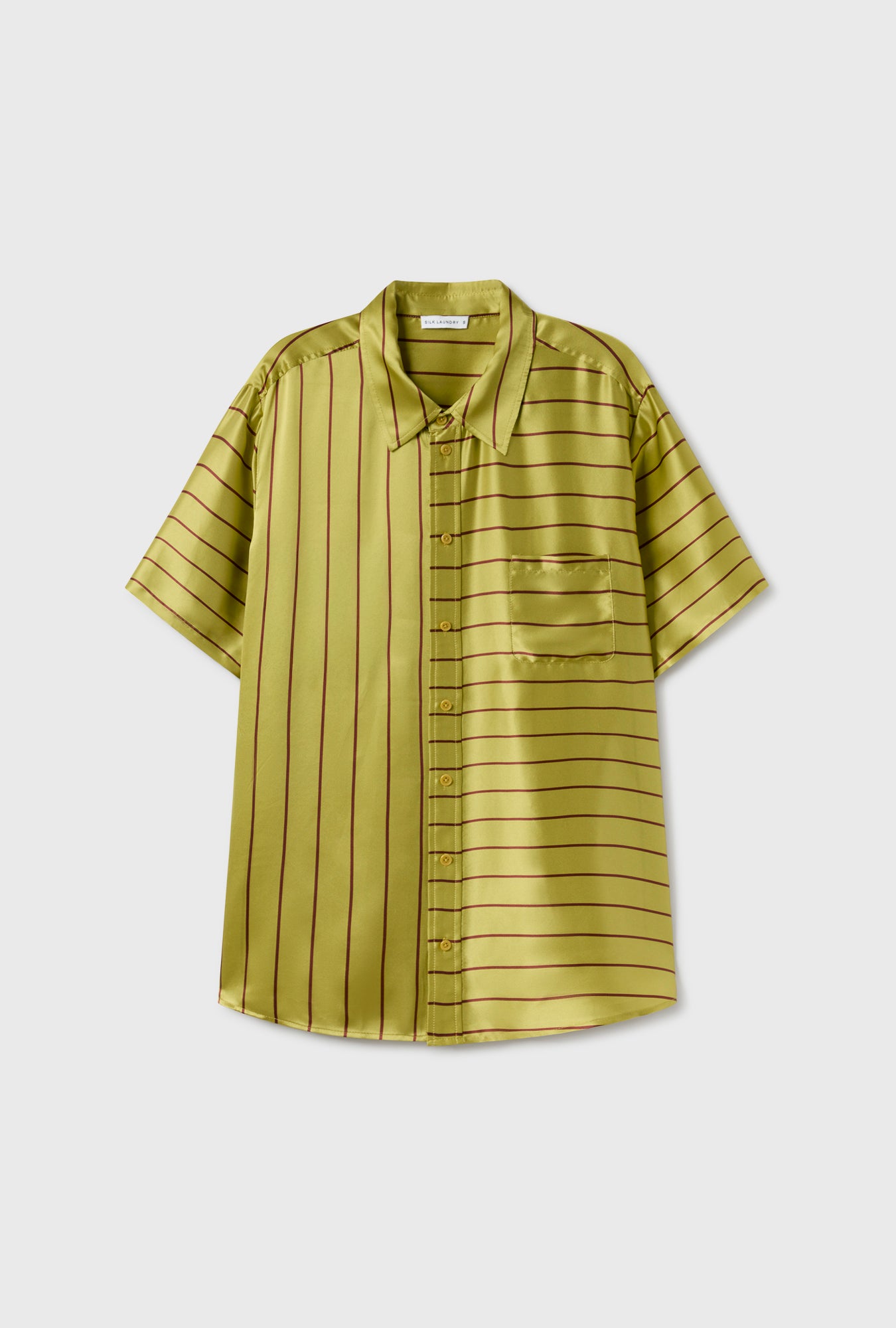 SHORT SLEEVE BOYFRIEND SHIRT 2.0 CACTUS STRIPE