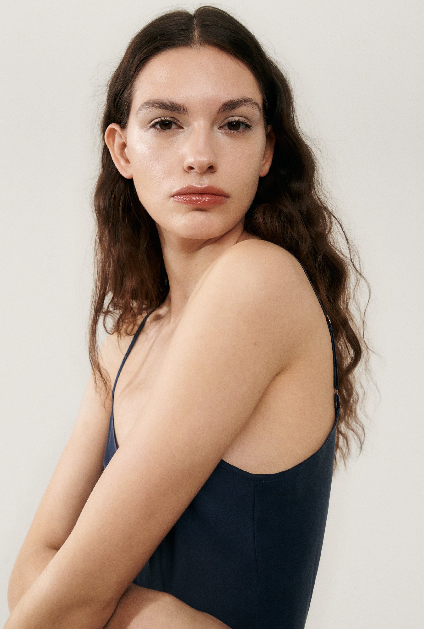 90s Slip Dress Midnight