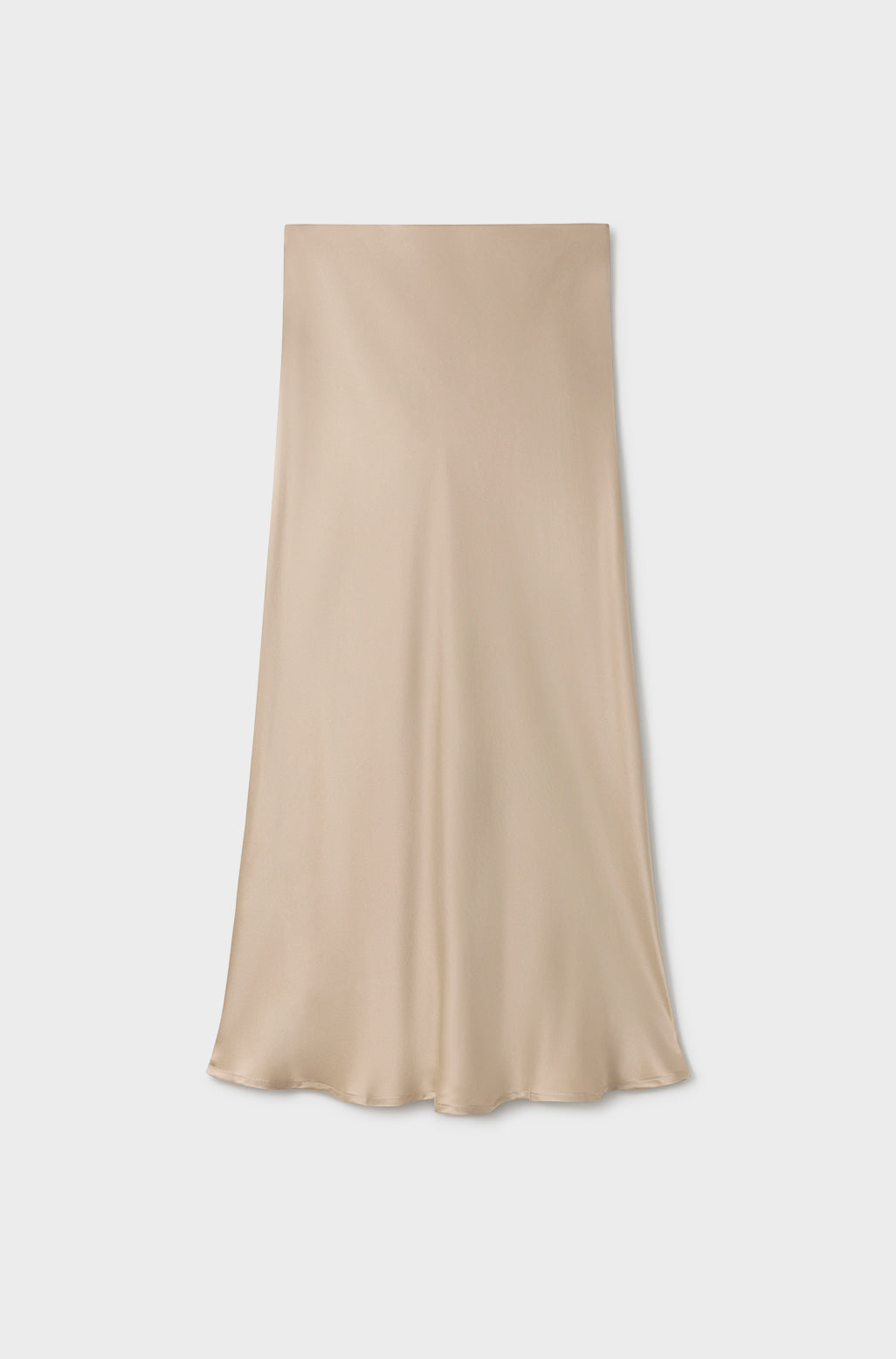 Long Bias Cut Skirt Hazelnut