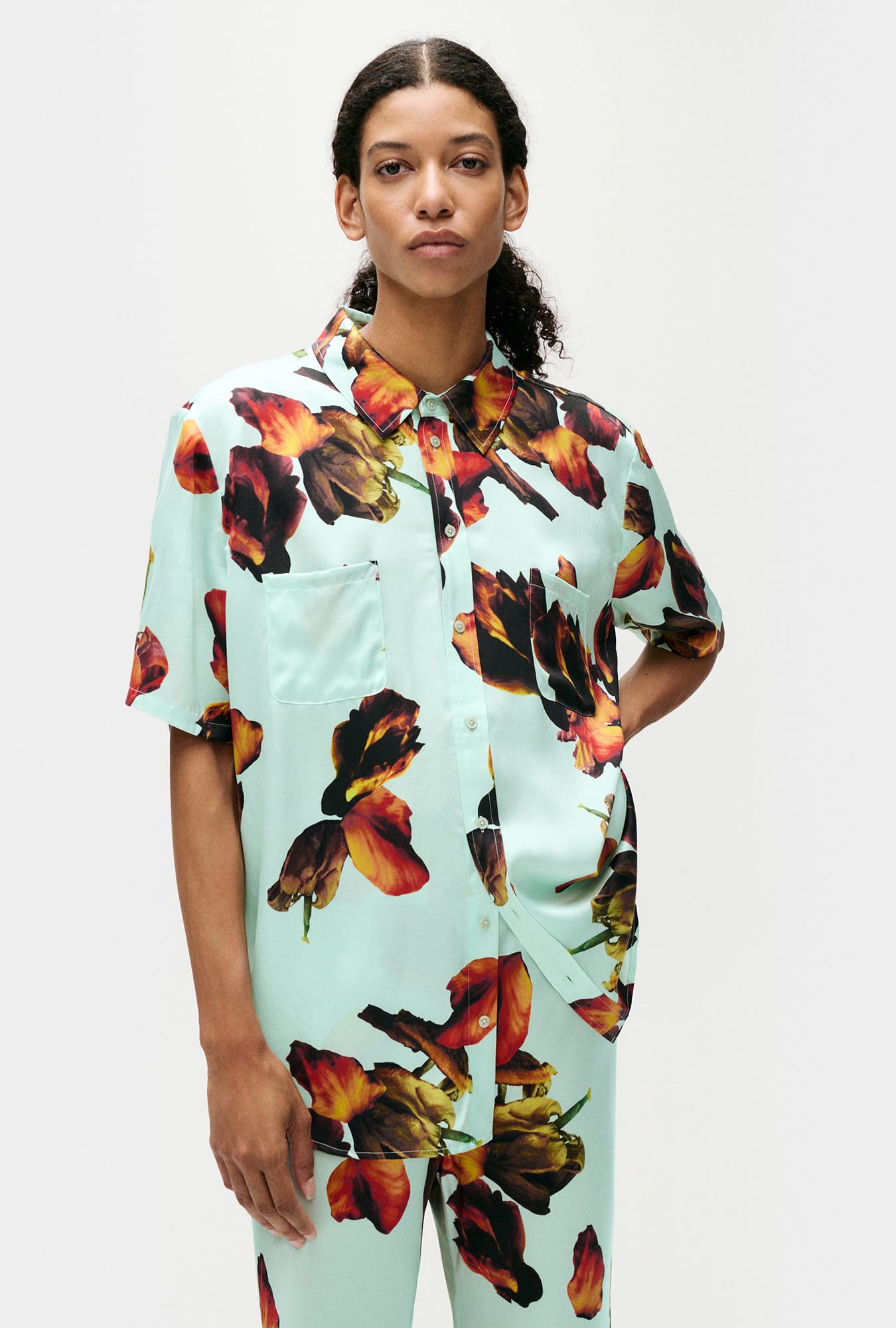 Short Sleeve Boyfriend Shirt Tulipa Dew