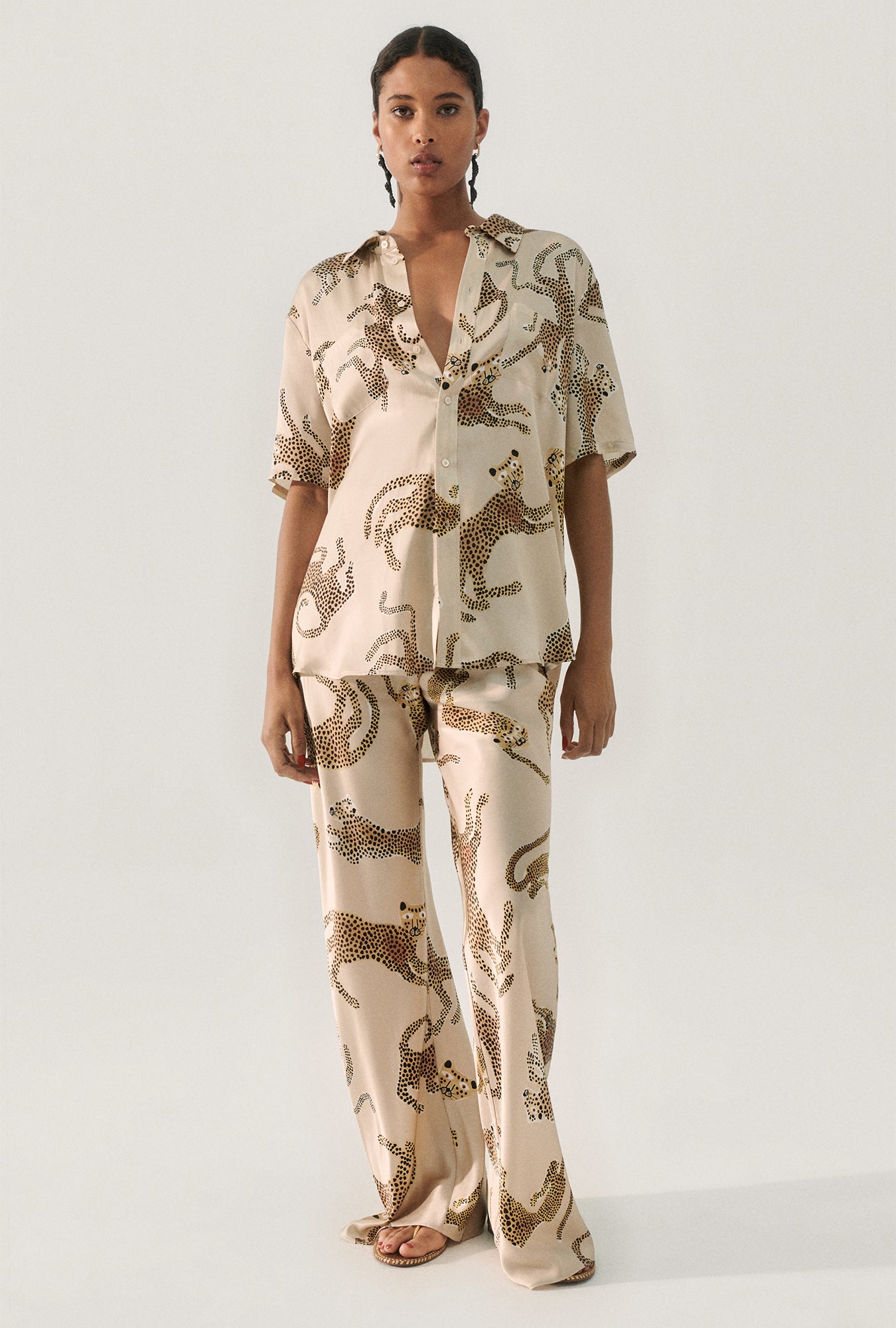 Bias Cut Pants Jaguars Hazelnut