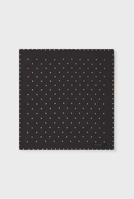 Twill Scarf Small Polka Dot