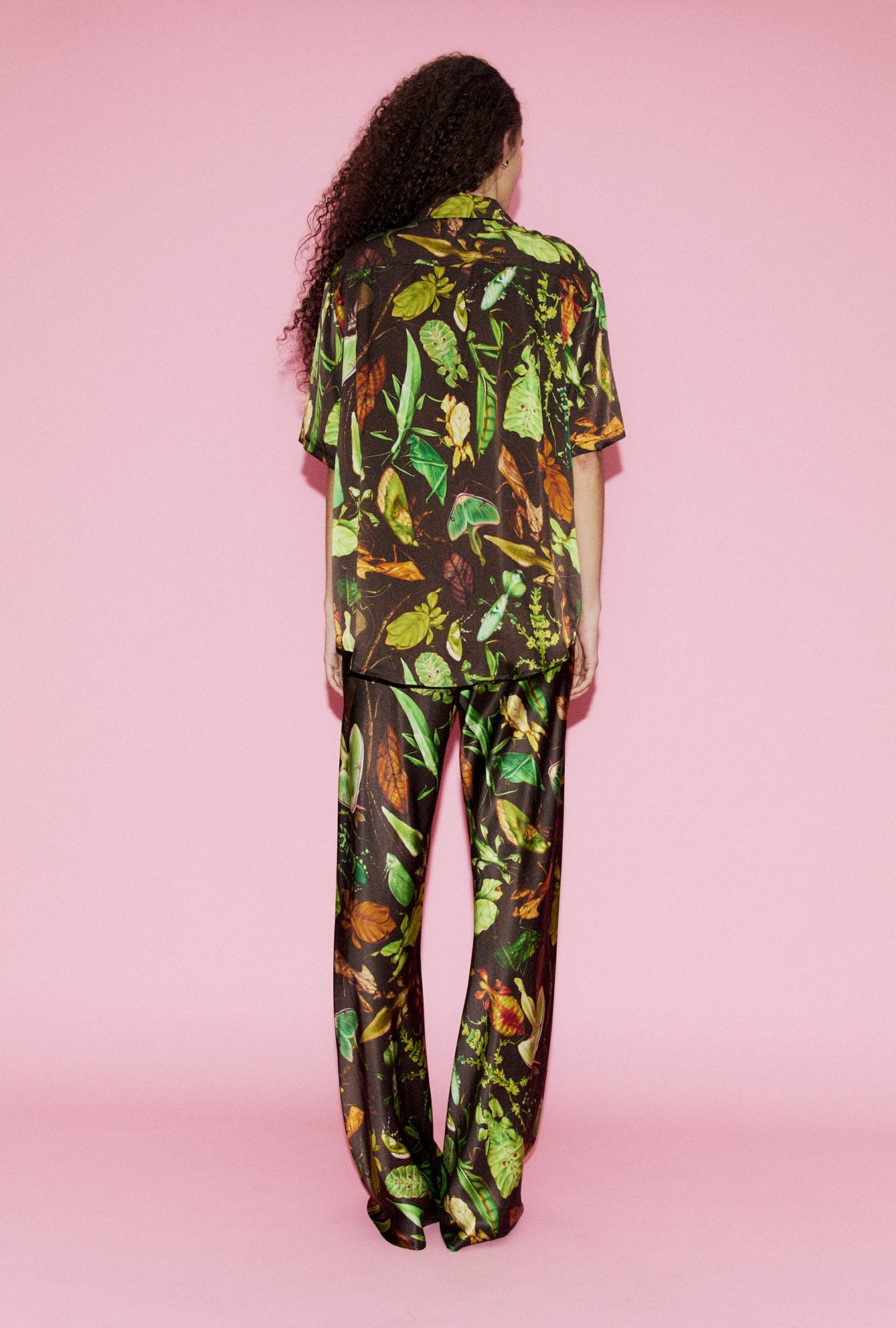 Bias Cut Pants Bug Camo