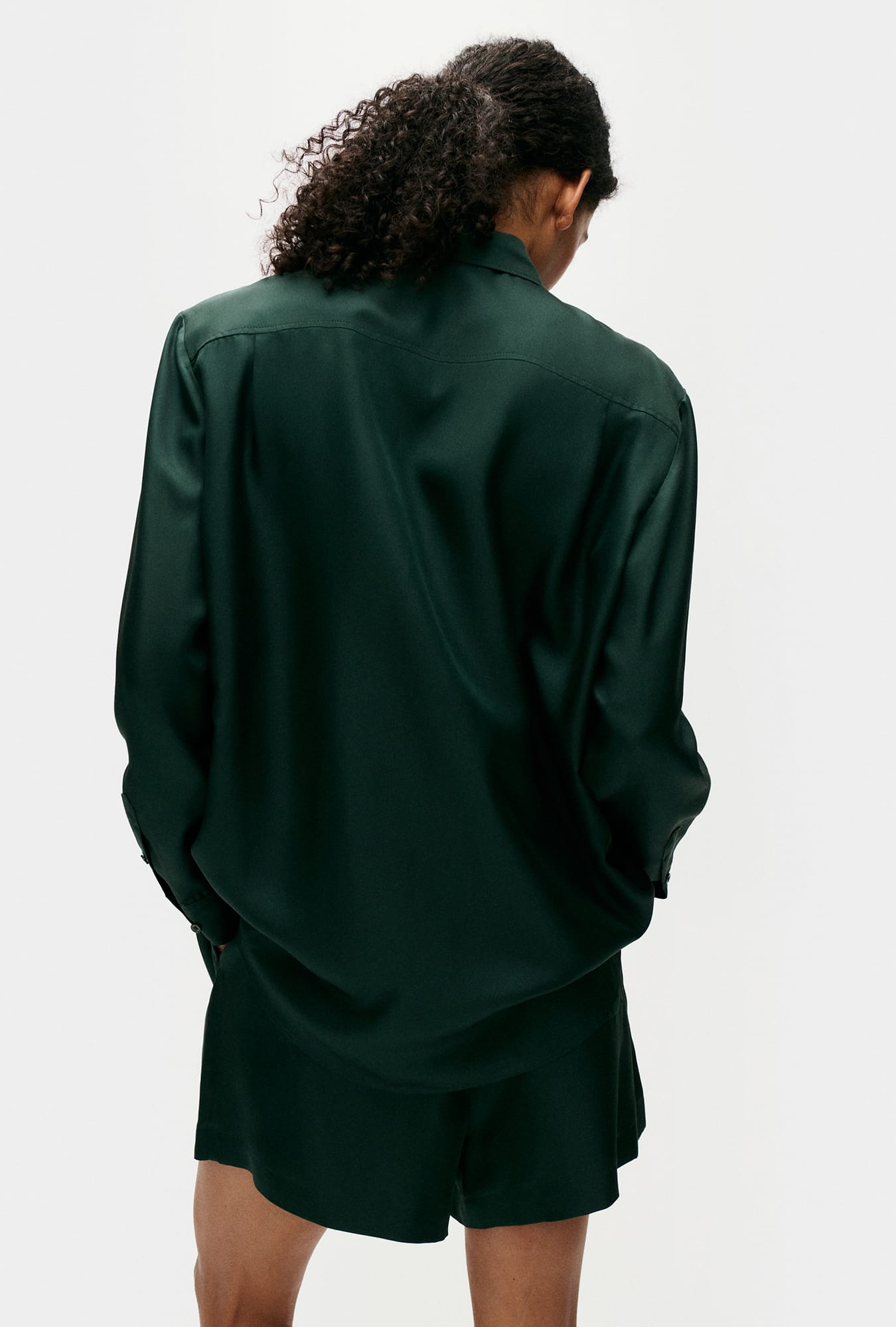 Twill Boyfriend Shirt Scarab