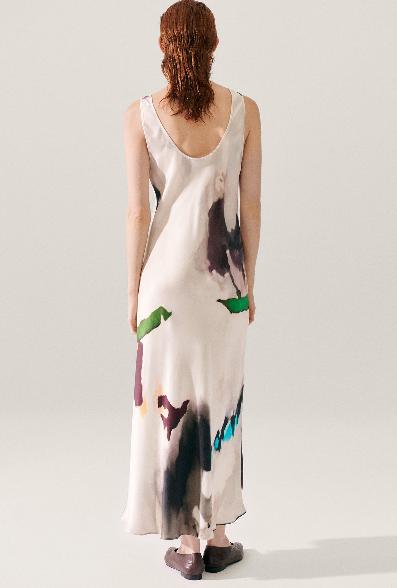 Scoop Neck Dress Phosphate