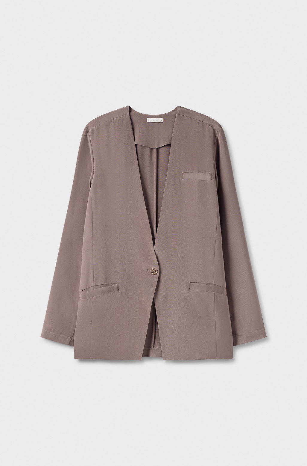 CDC COLLARLESS BLAZER CINDER