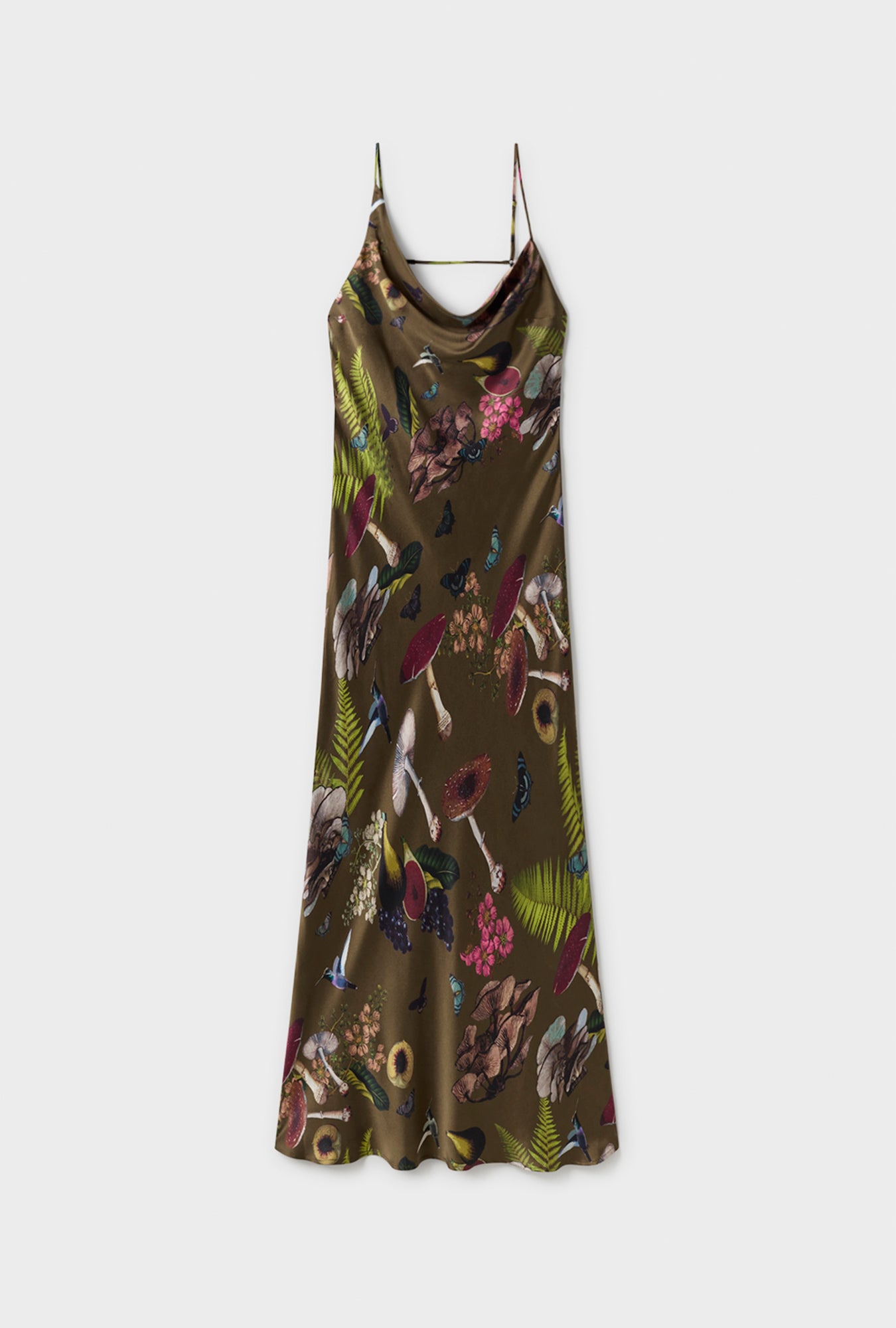 Carrie Dress Magic Mushroom Dark Earth