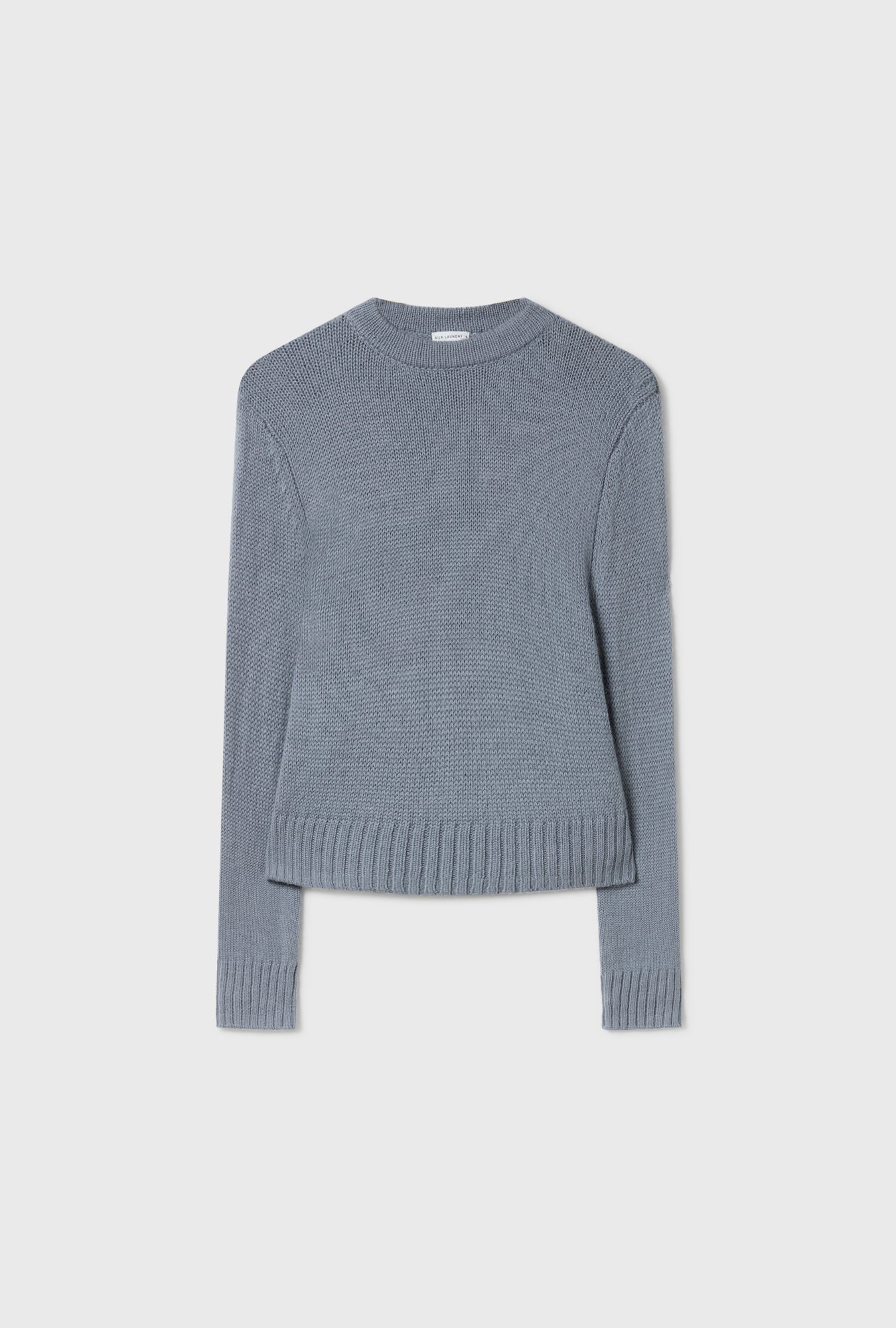Alpaca Cropped Crewneck Storm