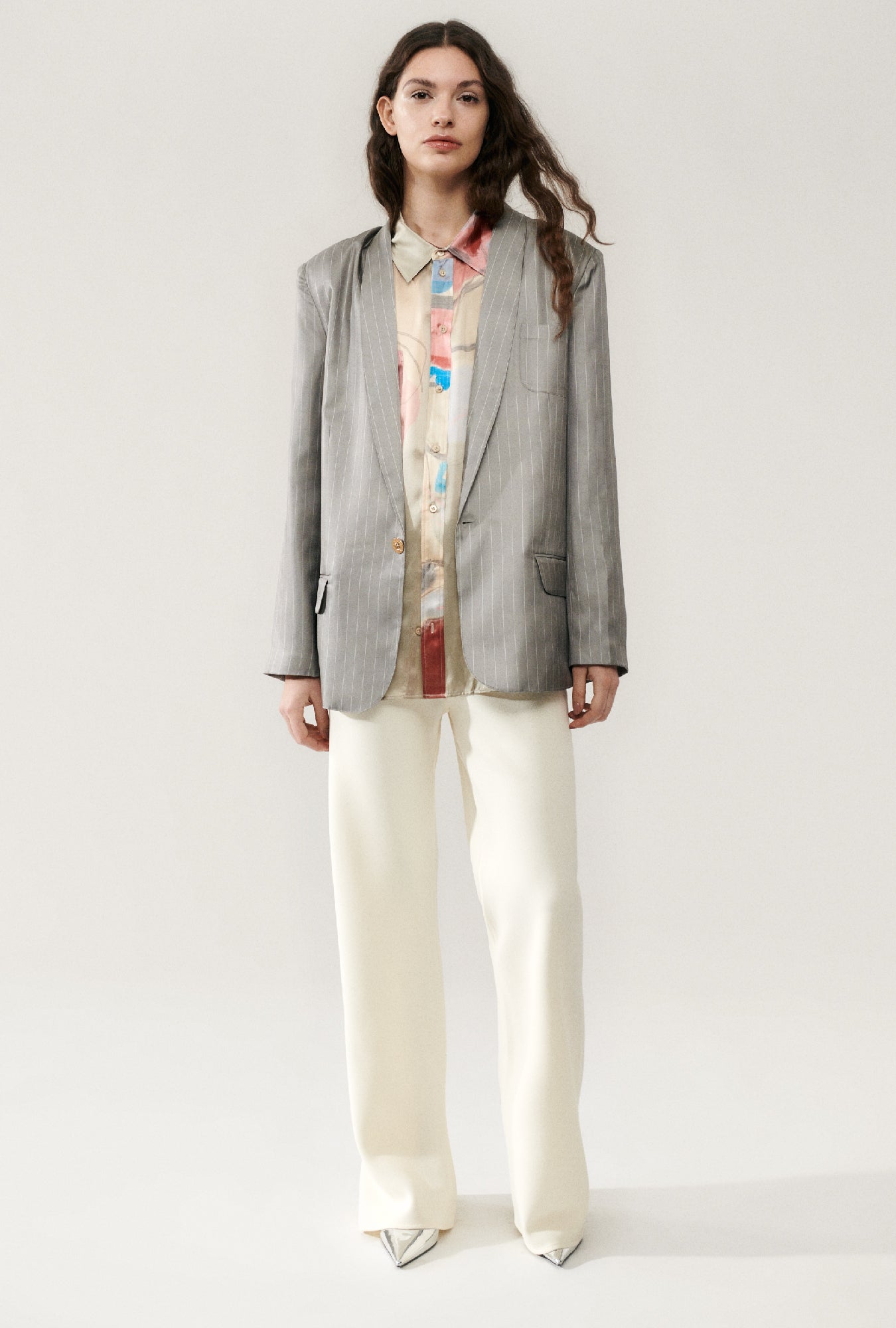 Twill Miami Blazer Moon Pinstripe