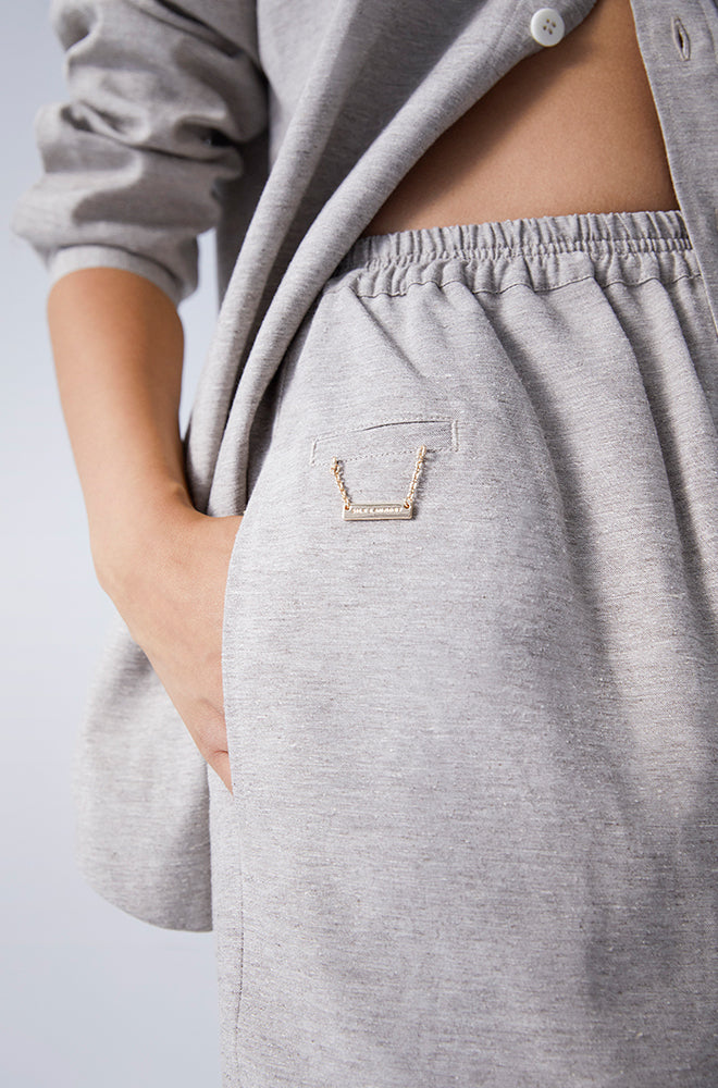 Yak Blend Basketball Shorts Grey Marle