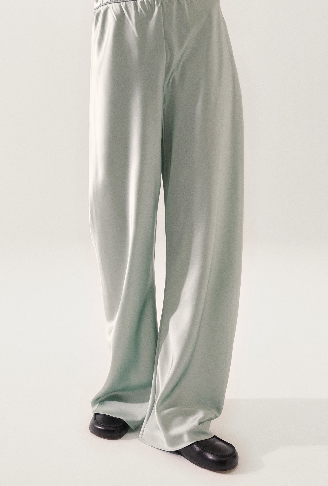 Bias Cut Pants Alabaster