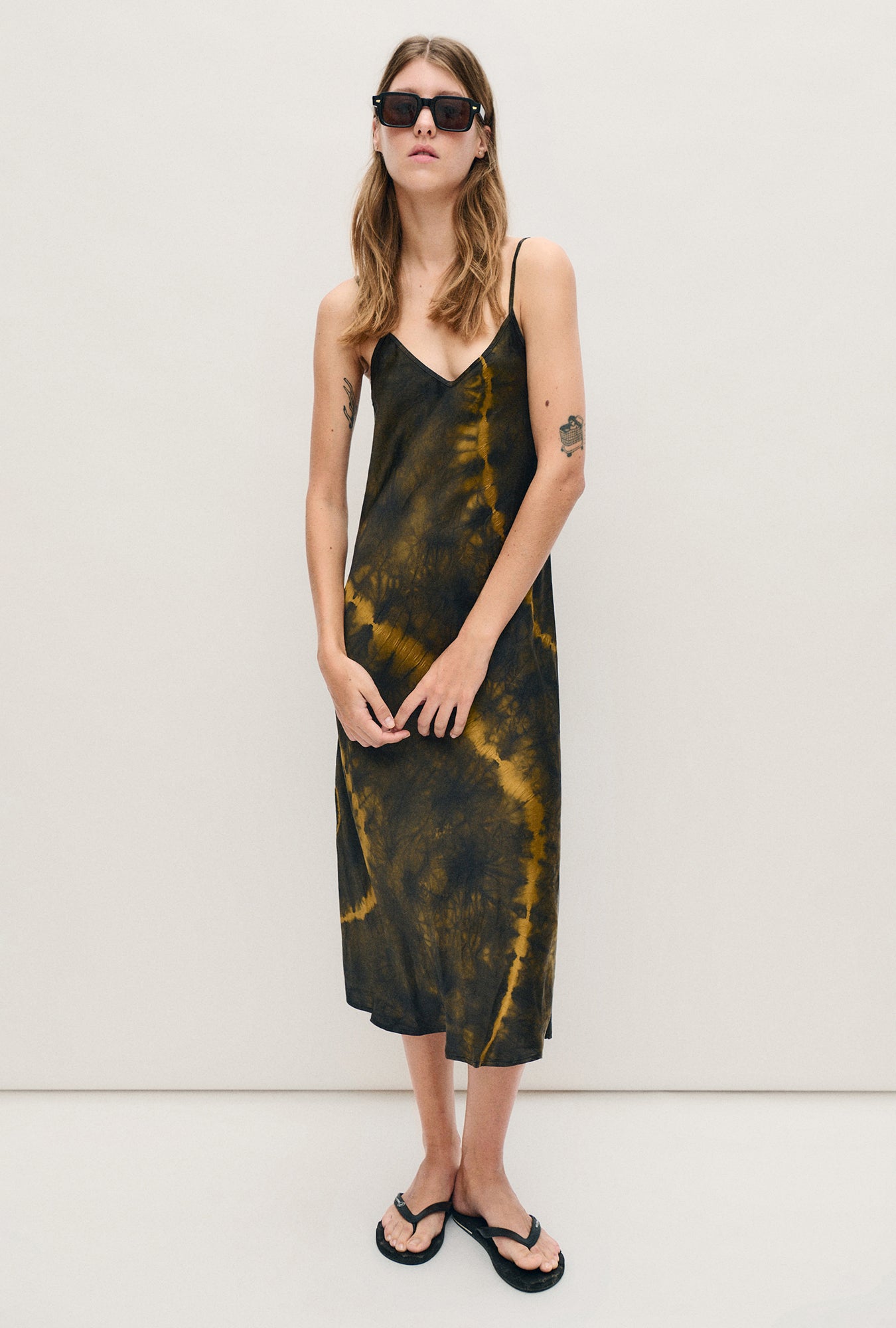 90S SLIP DRESS TIE-DYE