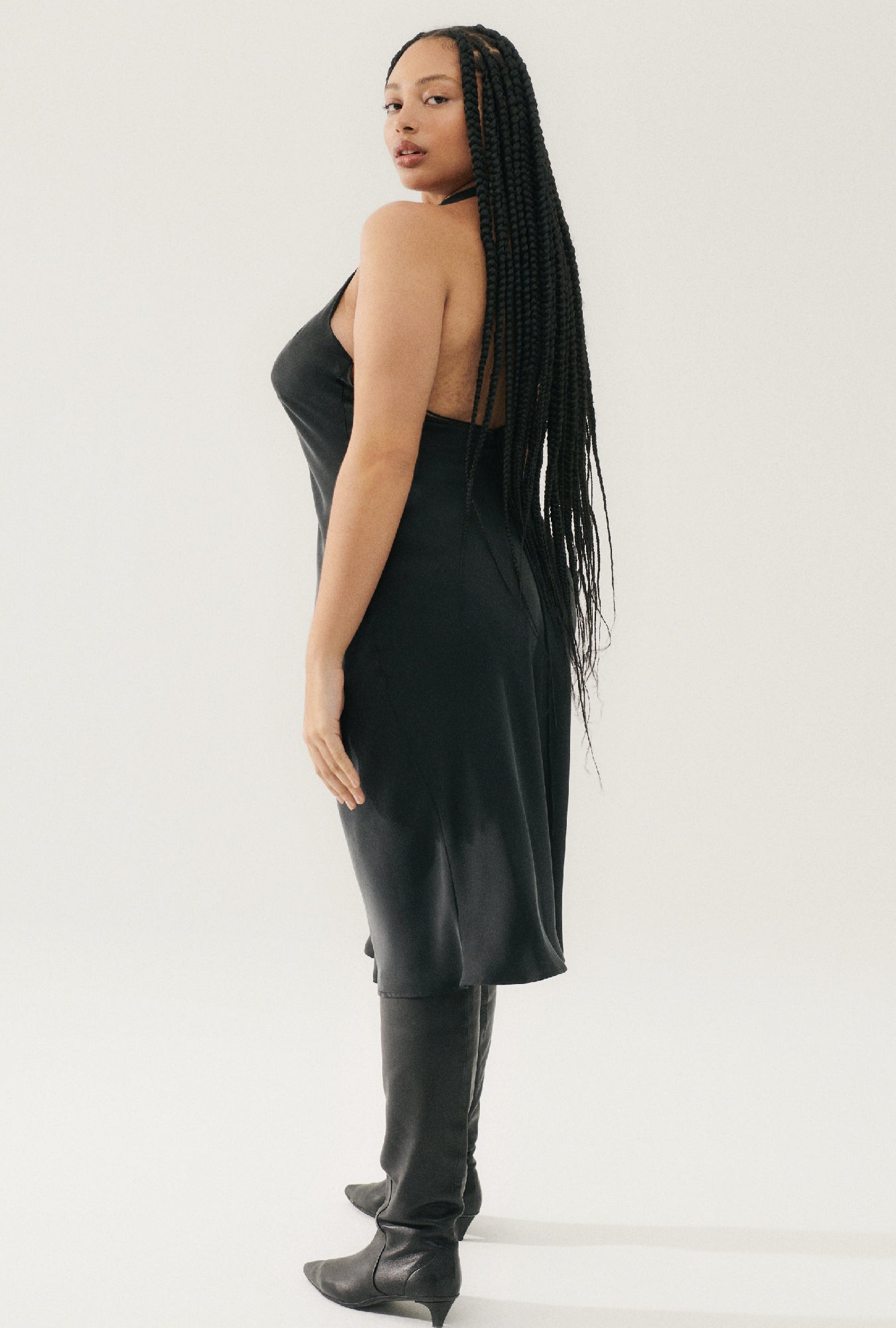 Halter Dress Black