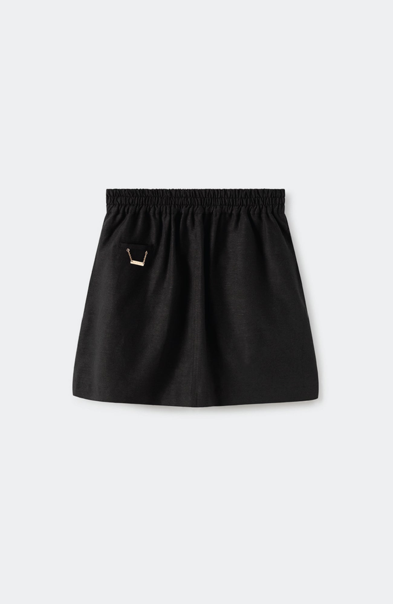 Yak Blend A-Line Mini Skirt Black