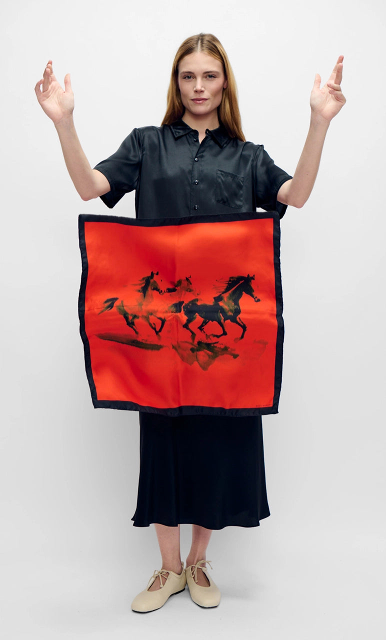 Twill Scarf Year of The Horse